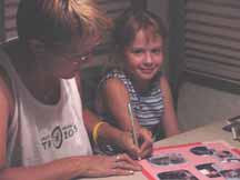 Katelyn and Diana scrapbooking